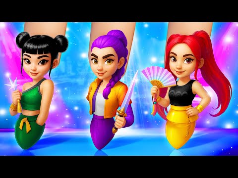 KPop Demon Hunters Makeover! From Nerd to Popular Rumi! Hana Teens