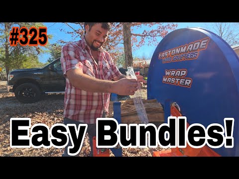 Quick Easy Firewood Bundles By The Eastonmade Wrap Master‼️