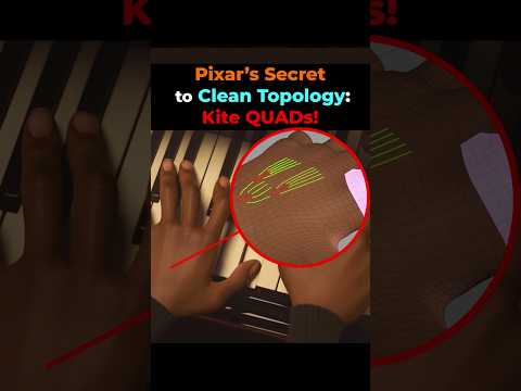 Pixar’s Topology Secret for Perfect Animation! #3dmodeling #animation #pixar #rigtips