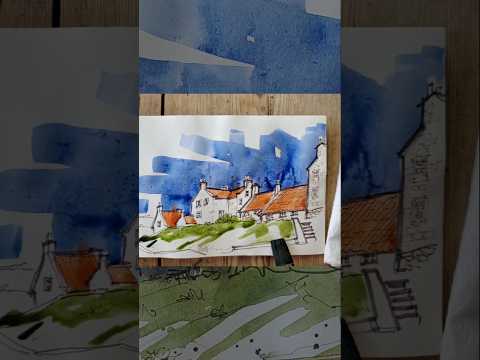 watercolour fun on Sunday. #watercolor #watercolour #urbansketch