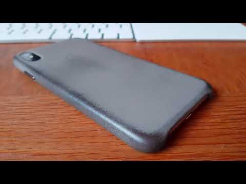 Apple iPhone XS Max Leather Case after three months