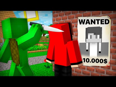 JJ is WANTED! Did Mikey BETRAY JJ? in Minecraft - Maizen