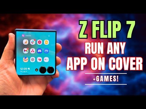 Galaxy Z Flip 7 - How To Use Any App On The Cover Screen!