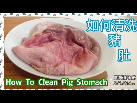 🐷如何清洗豬肚|古老方法詳細講解|網上首次公開EngSub|How To Clean Pig Stomach