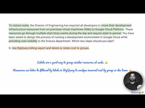 PCA-18 Quick, GCP Professional Architect - bigquery, labels, PD, SSD, storage, snapshots