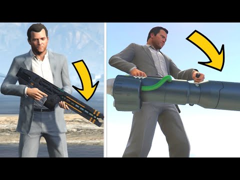 GTA 5 -  All Secret And Rare Weapon Locations (Widowmaker, Rail Gun & more)