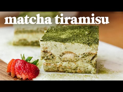No Bake MATCHA TIRAMISU Recipe | EVERYDAY EATS