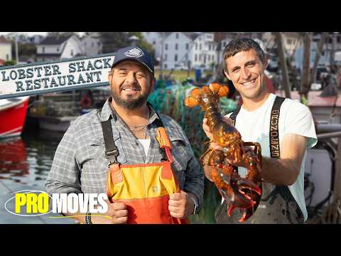 Adam Richman Works 12 Hours on a Maine Lobster Boat | Pro Moves