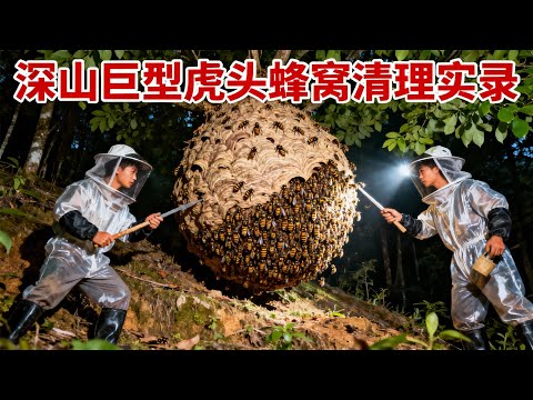 接上期！帮老师傅处理第二处蜂场斧头蜂，下期更猛 ——30 斤破纪录蜂窝来袭！