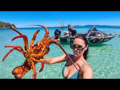 Kingfish Pack Attacks and Huge Crays - Tropical Island Catch and Cook Adventure!