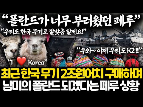 한국의 무기와 기술력으로 나라 탈바꿈하려는 페루 상황 l 무기부터 최첨단 기술까지 모두 한방에 해결할 수 있는 곳은 전세계 오직 한국 뿐