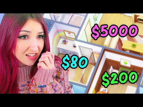 the sims 4 but every room is a different budget