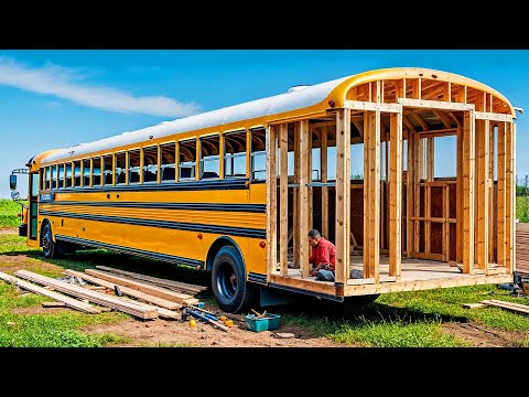Family Transforms School Bus into Dream Home | 2-YEAR TIMELAPSE by @Life Anywhere