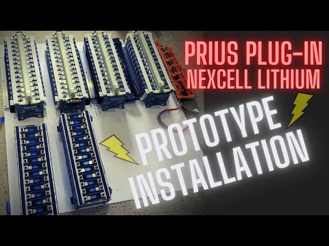 Prius plug-in new Nexcell prototype battery swap - step by step