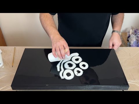 AMAZING Results! Iridescent BURST of Color Magic ✨ DecoArt Paint Experiment - Abstract Art Painting