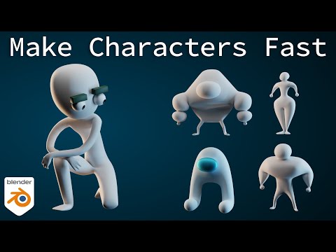 Fast Character Modeling with the Skin Modifier in Blender
