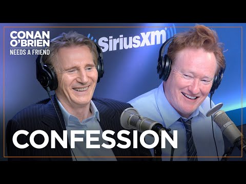 Liam Neeson Shocked A Priest With His Last Confession | Conan O'Brien Needs A Friend