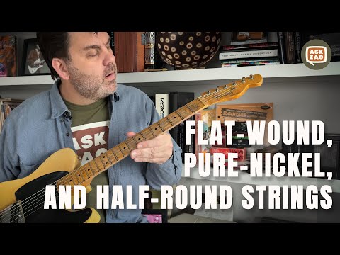 Flat-Wound, Pure Nickel, and Ground-Wound Strings on my Telecaster - AZ 222