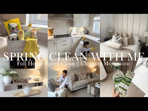 Spring Clean With Me 🌷 | Full House Speed Clean & Cleaning Motivation!