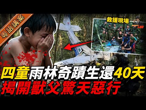 母親受傷離世，四童墜機後奇蹟生還！熱帶雨林求生40日，竟然故意避開搜救隊，只係因為驚返去有個後父嘅屋企……【真相捕手Leo】｜案件解說｜真實案件｜案件分享