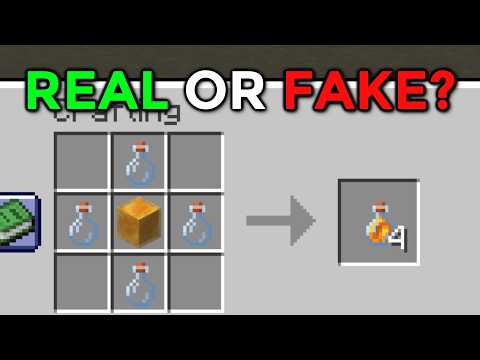 Can YOU guess if these Minecraft Crafts are FAKE?