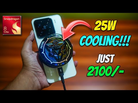 ZORBES 25W Phone Cooler Test - Xiaomi 15 - Most Powerful Phone Cooler for 2000 INR ❄️