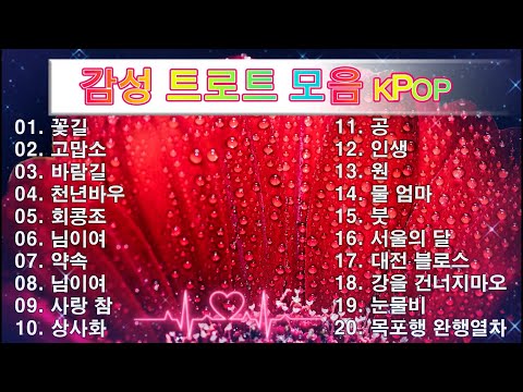 감성 트로트 모음 KPOP (TROT) PLAYLIST ☘️ ( 꽃길.상사화.여인의 눈물.회룡포.바람길...) #Kpop