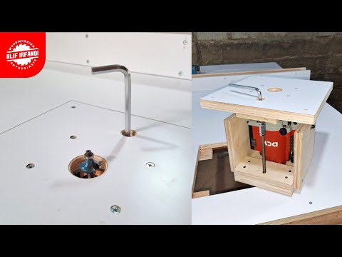 Homemade Router Lift for DIY Router Table