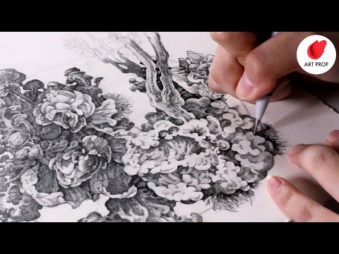 Cross-Hatching Drawing Techniques Tutorial:  Pen, Ink, Pencil