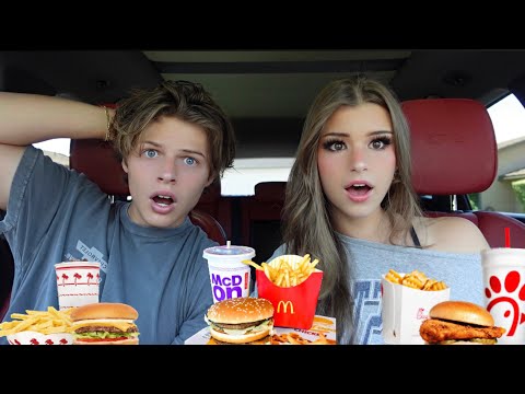 Letting The People In Front of Us Decide What We Eat FOR 24HRS!!