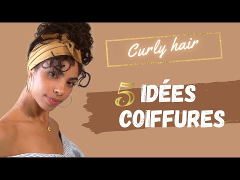 5 COIFFURES CHEVEUX BOUCLÉS RAPIDE