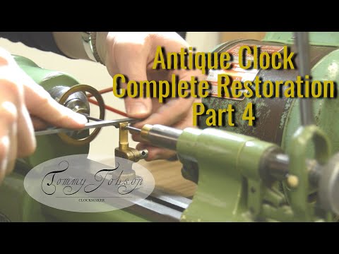Antique Clock Restoration - The Complete Job - Part 4, Pivot Polishing and Fusee Spacers.