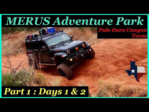 My 1st off-roading in Texas. Epic Palo Duro Canyon Overlanding at Merus Park. Fun Easy Jeep Trails