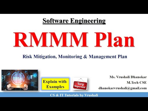 SE 39 : RMMM Plan with Example | Risk Mitigation, Monitoring & Management Plan