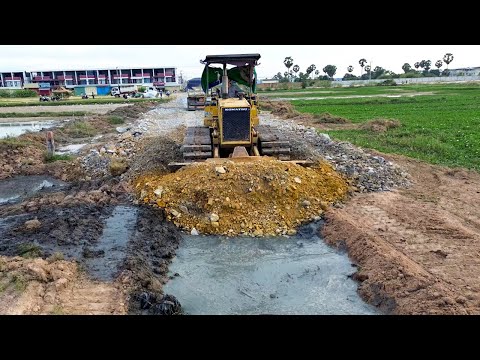 Wonderful Updated !! Bulldozer Komatsu Landfill Delete Cannel & Clear Mud Make New Road Construction