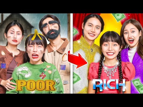 عائلة فقيرة أصبحت عائلة غنية! فتاة فقيرة تتظاهر بالثراء في حفل عيد ميلادها