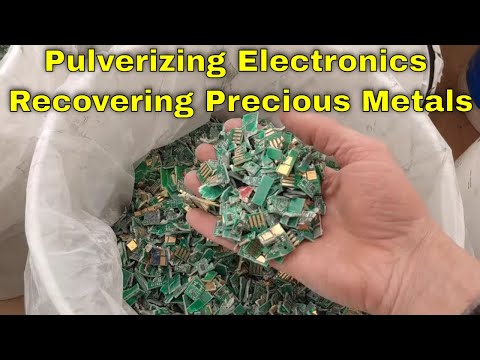 Pulverizing Electronics, Recovering Valuable & Precious Metals