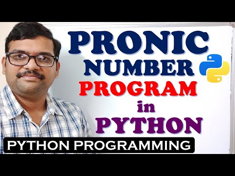 PRONIC NUMBER PROGRAM IN PYTHON PROGRAMMING || PYTHON PROGRAMMING