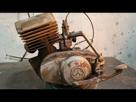 Old Soviet Motorcycle MINSK Abandoned Restoration | Minsk Motorcycle Engine Restoration #5