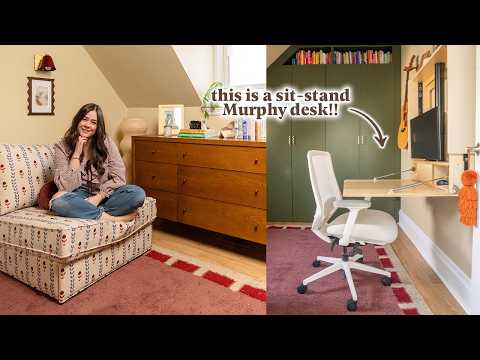 Transforming My Small Bedroom to Fit a Desk, Guest Bed & Storage (Yes, Really!)