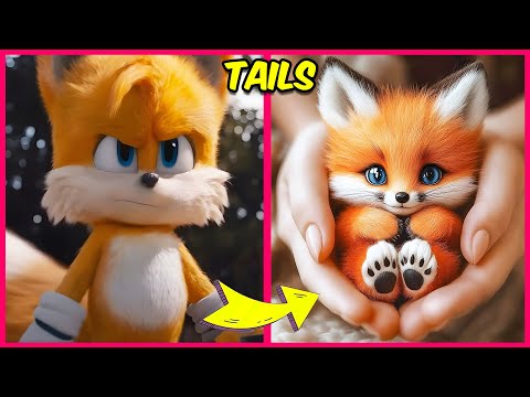 SONIC THE HEDGEHOG 3 Characters In Real Life + Guess SONIC THE HEDGEHOG 3 Characters By EMOJI 🦔❤️🖤