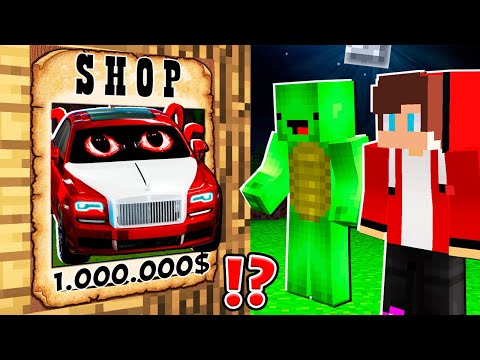 How Mikey and JJ BOUGHT a MONSTER ROLLS ROYCE ? JJ and Mikey vs ROLLS.EXE ! Minecraft Maizen