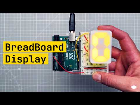 Arduino Breadboard Display - needs only Arduino UNO, breadboard, NeoPixels and 3D printed diffuser