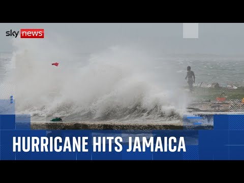 'Storm of century' makes landfall in Jamaica - as video shows destruction
