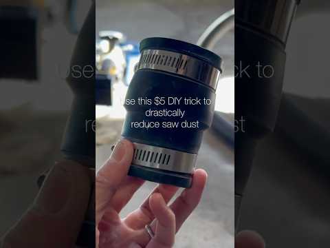 How to reduce saw dust the easy way #home #homedecorhack #diy