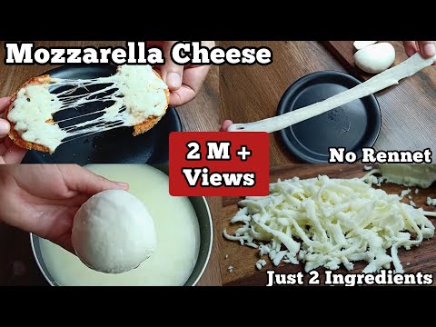 How to Make Mozzarella Cheese ~Just 2 Ingredients Recipe/Homemade Pizza Cheese