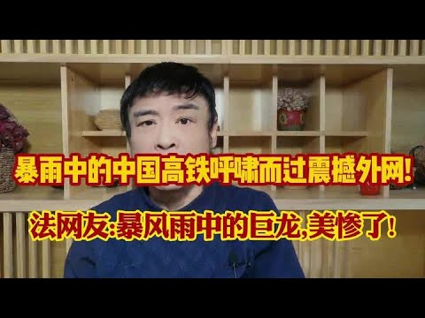 暴雨中的中国高铁闪电飞驰!法国网友:暴风雨中的巨龙,美惨了! #知识分享 #涨知识 #科普 #万万没想到#热门 #热门