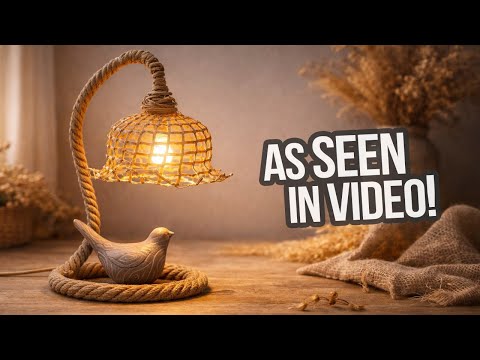 Exactly as pictured! High-End DIY Rustic Lamp from Cheap Materials, how to make a night light