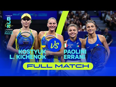 Paolini/Errani (ITA) v Kostyuk/L. Kichenok (UKR) | 2025 Billie Jean King Cup Finals | FULL MATCH
