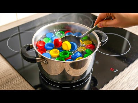 Billions of people don't know this secret! Boil Plastic Bottle Cap and make money!